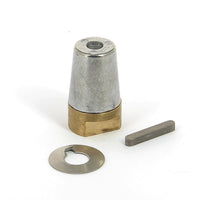 Set : Zinc anode, shaft nut, key and tab washer for VETUS Ø 60 mm propeller shafts