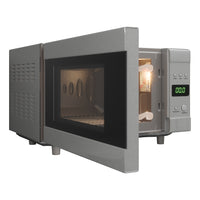 AG Flatbed Microwave 20 Litre in Silver 700W 230V (No Rotating Plate)