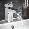 AG Victoria Mini Mono Basin Mixer Tap with Push Waste in Chrome