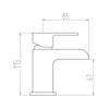 AG Victoria Mini Mono Basin Mixer Tap with Push Waste in Chrome