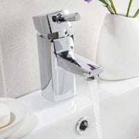 AG Forme Mono Basin Mixer Tap with Push Waste in Chrome