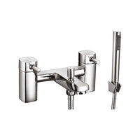 AG Forme Bath Shower Mixer with Shower Kit and Wall Bracket in Chrome