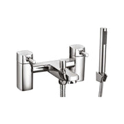 AG Forme Bath Shower Mixer with Shower Kit and Wall Bracket in Chrome