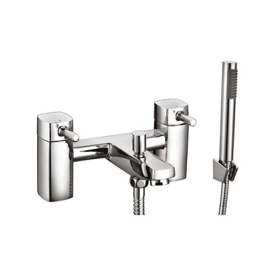 AG Forme Bath Shower Mixer with Shower Kit and Wall Bracket in Chrome