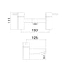 AG Forme Bath Filler Tap in Chrome