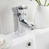 AG Forme Mini Mono Basin Mixer Tap with Push Waste in Chrome
