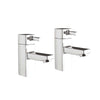 AG Forme Basin Mixer Taps in Chrome (Pair)
