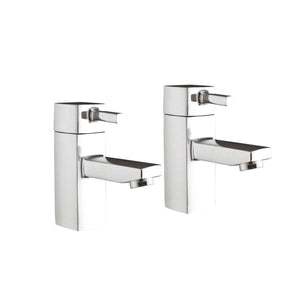 AG Forme Basin Mixer Taps in Chrome (Pair)