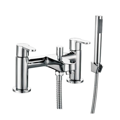 AG Favour Bath Shower Mixer with Shower Kit & Wall Bracket in Chrome