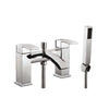 AG Descent Bath Shower Mixer with Shower Kit & Wall Bracket in Chrome