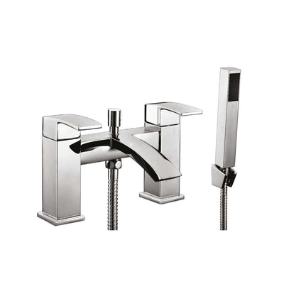 AG Descent Bath Shower Mixer with Shower Kit & Wall Bracket in Chrome