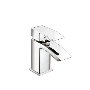 AG Descent Mini Mono Basin Mixer Tap with Push Waste in Chrome