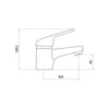 AG Tidy Mono Basin Mixer Tap with 40mm Push Waste in Chrome