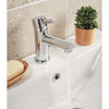 AG Premier Mono Basin Mixer Tap with Push Waste in Chrome