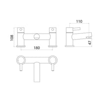 AG Premier Bath Filler Tap in Chrome