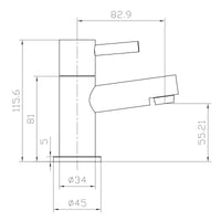 AG Premier Basin Mixer Taps in Chrome (Pair)