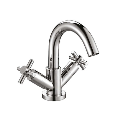 AG Kross Mono Basin Mixer Tap with Push Waste in Chrome