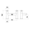 AG Kross Bath Filler Tap in Chrome