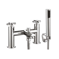 AG Kross Bath Shower Mixer with Shower Kit and Wall Bracket in Chrome