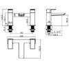 AG Muro Bath Filler Tap in Chrome