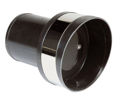 VETUS plastic transom exhaust connection with check valve, 90mm