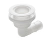 VETUS Thru-hull, 90 degree angled with low flange, Delrin, for hose Ø 28 mm (1 1/8")
