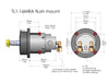 Hydrodrive MF175WTS Outboard Hydraulic Steering System Kit with Anti-Feedback Valve and Automatic Pilot Connection Port