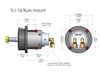 Hydrodrive MF90W Outboard Hydraulic system for engines up to 90 HP with fixed cylinder and BR72 engine Arm