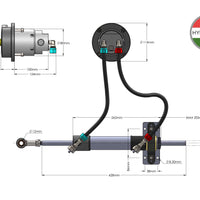 Hydrodrive MU50TF Inboard Hydraulic system for boats up to 10 m (33ft) with auto-lubricating IGUBAL® spherical bearing support