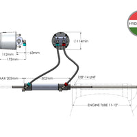 Hydrodrive Complete Stern-Drive System for boats up to 12 m (40ft) This system can be fitted with or without the original engine servo steering