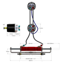 Hydrodrive Second Station kit for applications: MF200-WTS, MF255WTS-MF350W-MU75TFMRA-MSD70TFMRA-MU100TFMRA, MSTK 150 Stick Steering System