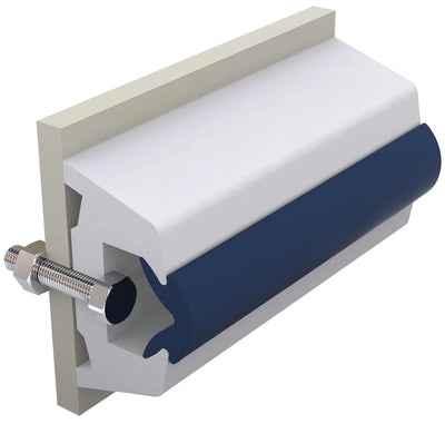 VETUS Vinyl rubbing strake, white, TRAP 60 x 38 mm