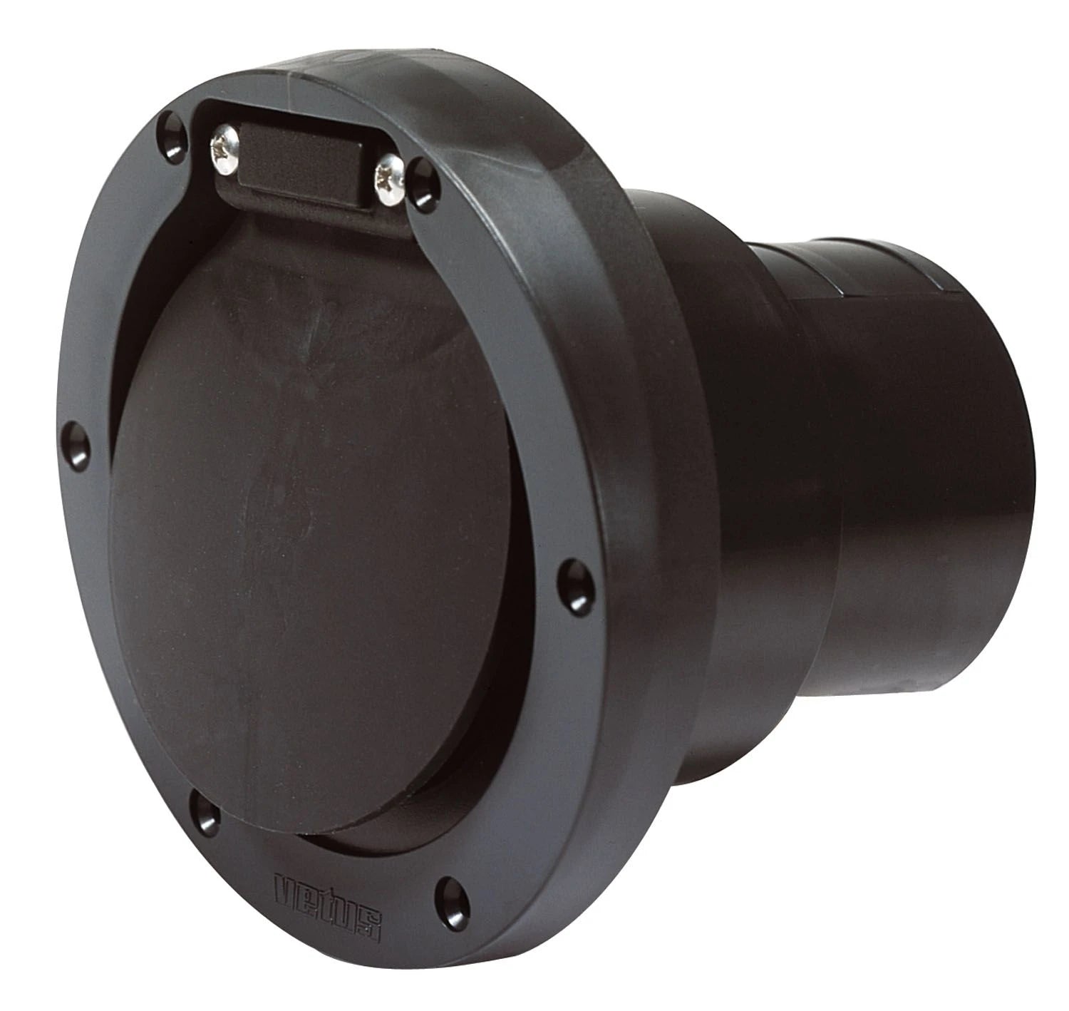 VETUS plastic transom exhaust connection with check valve, 50mm