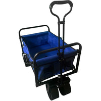 Folding Pull Trolley with All-Terrain Wheels 100L Capacity