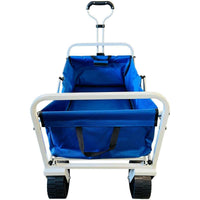 Folding Pull Trolley with All-Terrain Wheels 150kg Capacity