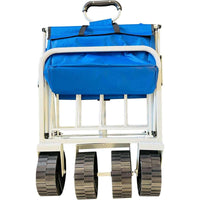 Folding Pull Trolley with All-Terrain Wheels 150kg Capacity