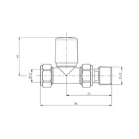AG Radiator Valves Straight 15mm in Anthracite (Pair)
