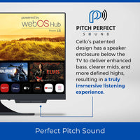 Cello 19" Smart WebOS 12V/230V Traveller TV with Perfect Pitch