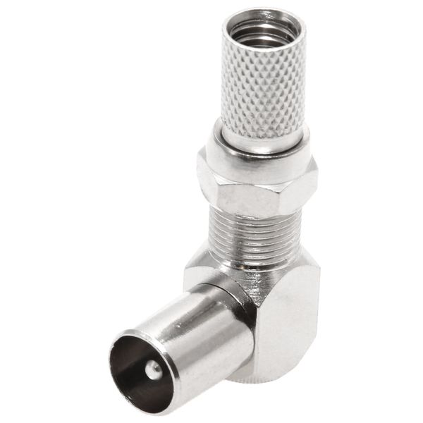 AG Right Angled RF Adapter Plus F Connector