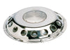 VETUS deck ventilator UFO, SS, translucent, incl. plastic grill