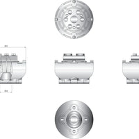 VETUS flexible coupling UNIFLEX 13, shaft 30 mm, incl. 4” connection (UNIFL1330)