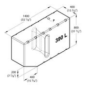 Vetus Rigid All-Purpose Tank (390 Litre / Excludes Kit)