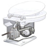Vetus Compact Electric Toilet with Soft Close Lid 24V