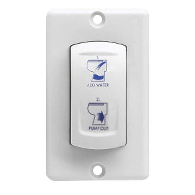 Vetus Flush Wall Switch for TMWQ Toilet 12V/24V