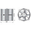 Vetus VENT178B2 Extraction Ventilator (12V / 178mm Ducting Hose)