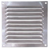 Hooded Louvre Vent Brushed Stainless Steel (6" x 6")