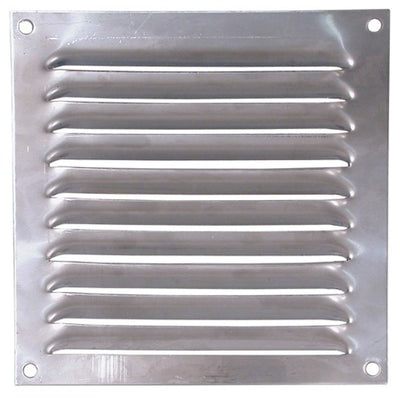 Hooded Louvre Vent Brushed Stainless Steel (6