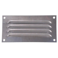 Hooded Louvre Vent Brushed Stainless Steel (6" x 3")