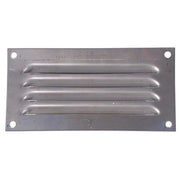 Hooded Louvre Vent Brushed Stainless Steel (6" x 3")