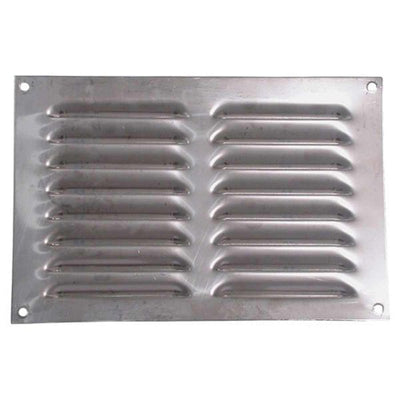 Hooded Louvre Vent Polished Stainless Steel (9